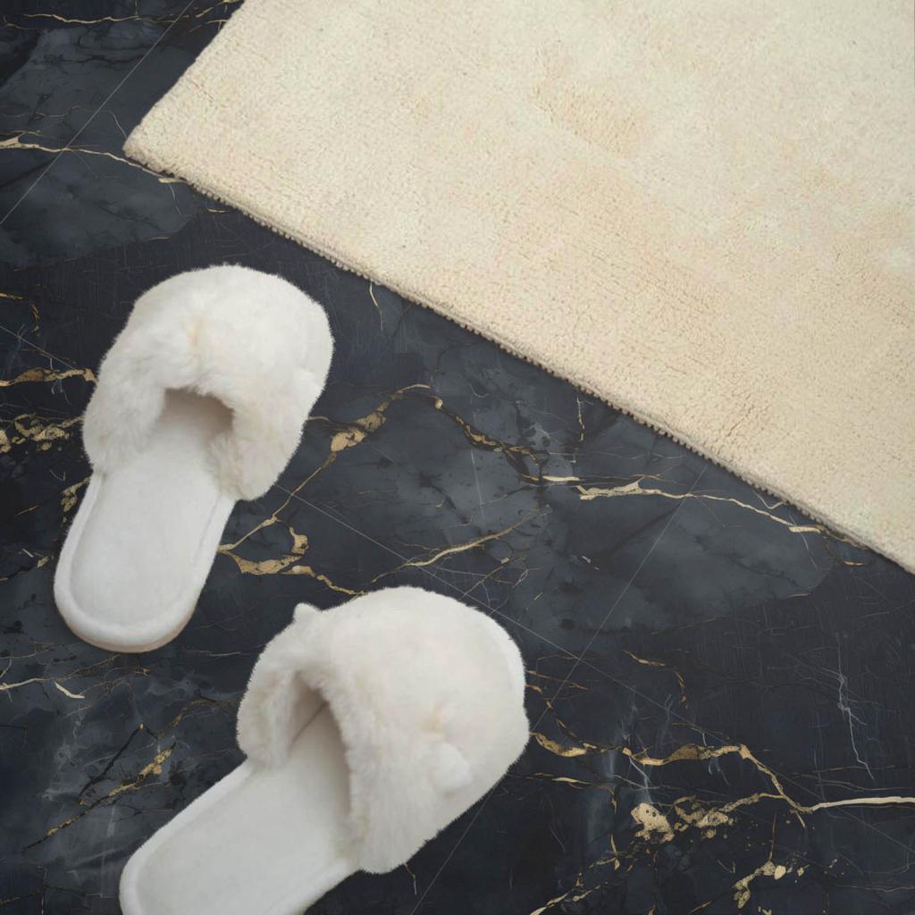 Printed Vinyl Tiles Ready for Installation Elegant Marble with Veins 4X50X50 Cm