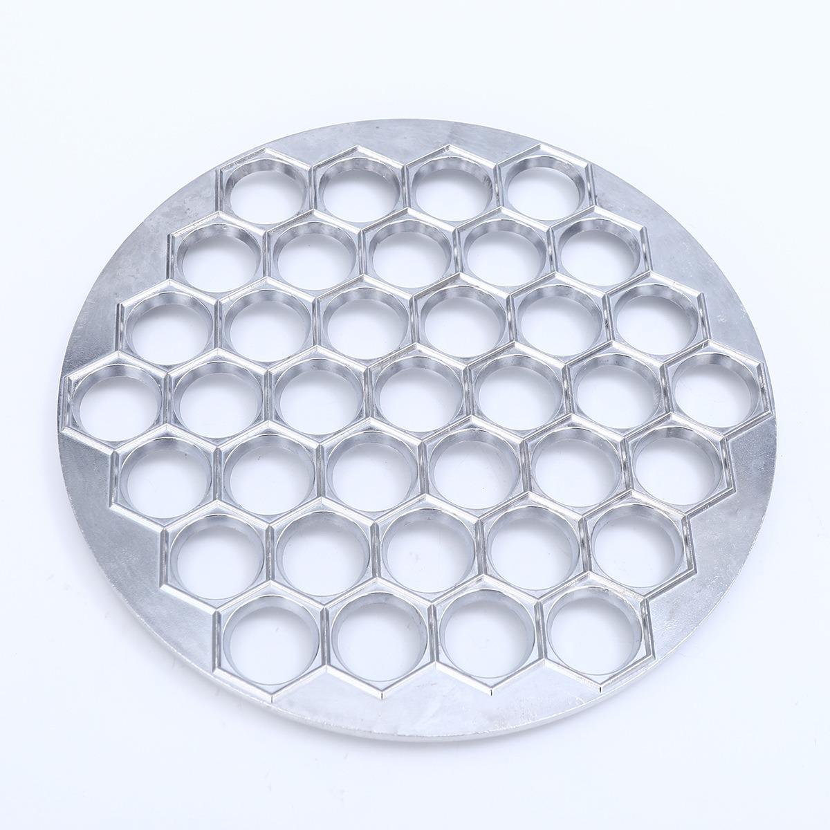 

New 37 Holes silver Aluminum Dumpling Ravioli Maker Pasta Meat Mold Handmade Dumpling Pastry Pressure Cutter Home Kitchen Tools