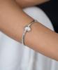 Jnui Melody Line Bangle Bracelet Silver 18-19Cm