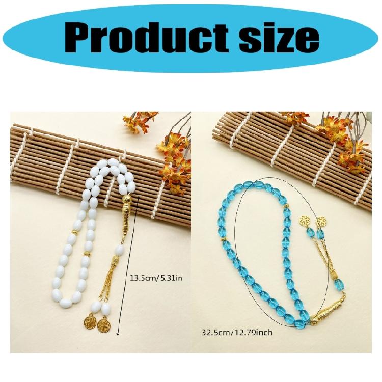 Trendy Golden Color Glass Bracelet Oval Beads Sustainable Option Everyday Accessory Glass Wrist Chain