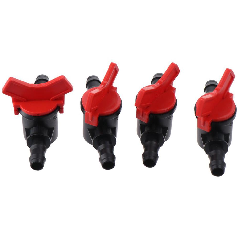 4PCS Plastic in-Line Ball Valve 8mm ID Shut-Off Switch Aquariums Water Valve  Water,Oil,Gas