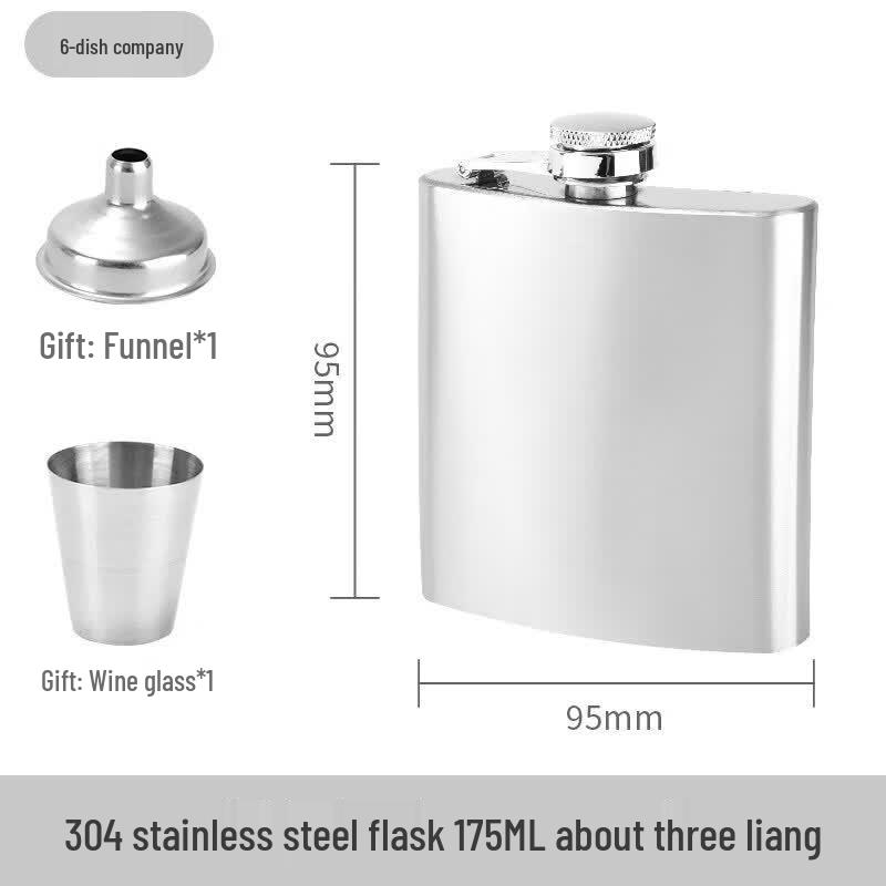 Portable Stainless Steel Hip Flask