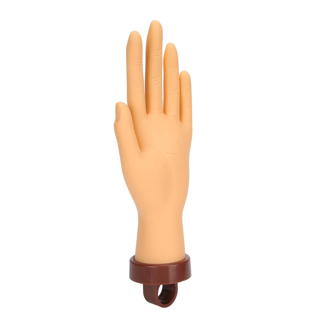Nail Art Practice Hand Flexible Bendable Mannequin Hand Fake Hand for Nail Art Practice with Bracket