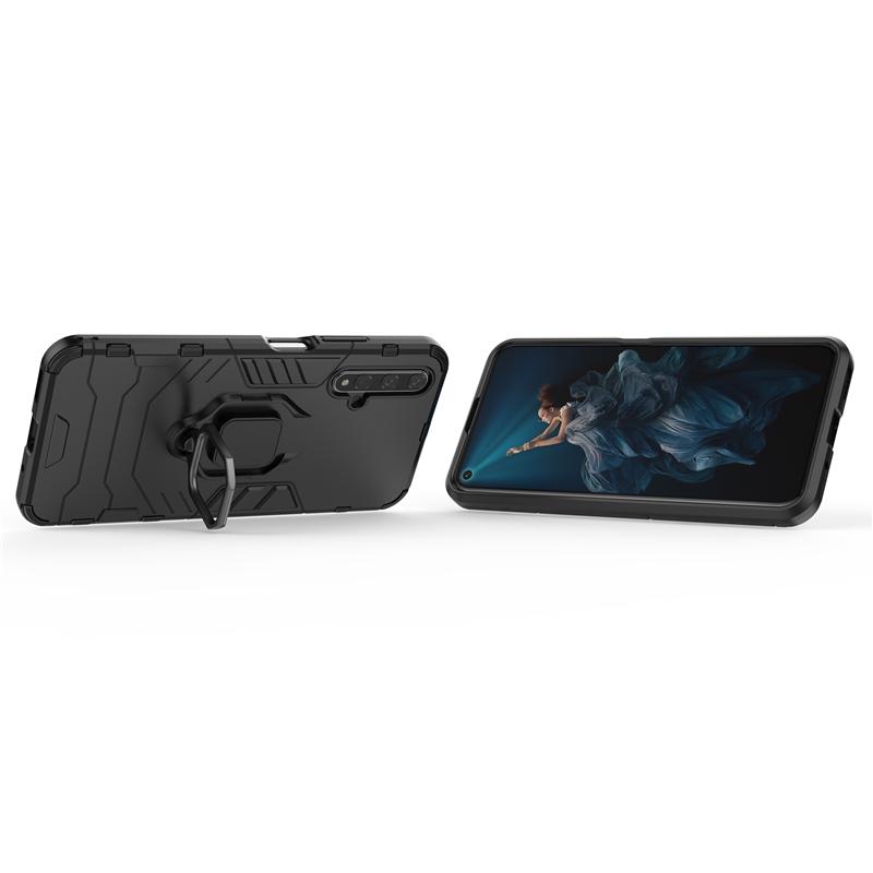 For Huawei Honor 20 Case Matte Matel Finger Ring Kickstand Hard Phone Bag Case For Huawei Honor 20 Pro Cover For Honor 20 Lite