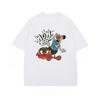 New American Creative Cartoon Printed Cotton T-shirt for Summer 2025 Loose and Casual Short-sleeved Men's and Women's Tops