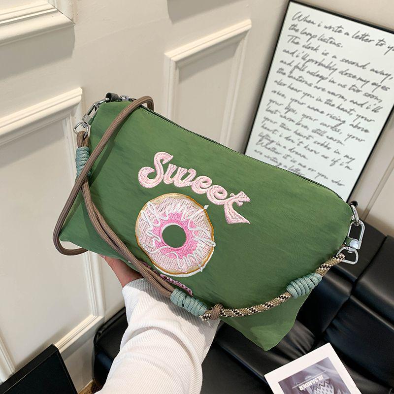 2025 Japanese Embroidery Canvas Crossbody Bag - Gao Yuanyuan Style, Cute Women’s Shoulder Handbag