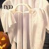 Süßer Halloween-Geisteranhänger, Messenger-Statue mit Herz-Geste und Umhang, Leuchtende Augen Spukhaft Glühend Aufleuchtend, Outdoor-Rasenverzierung, Spukhaus