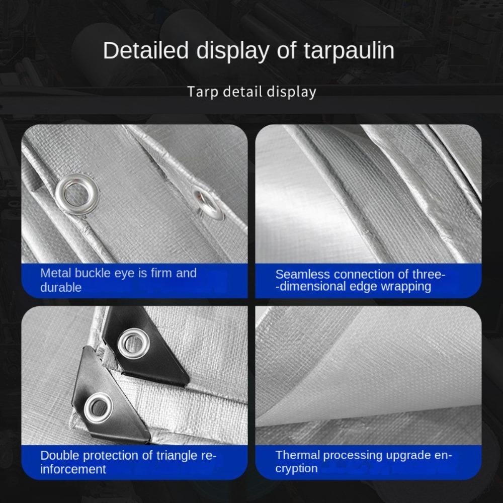 Outdoor Awning Rainproof Cloth Boat Car Truck Canopys Awnings Garden Plant Shed PE Tarpaulin