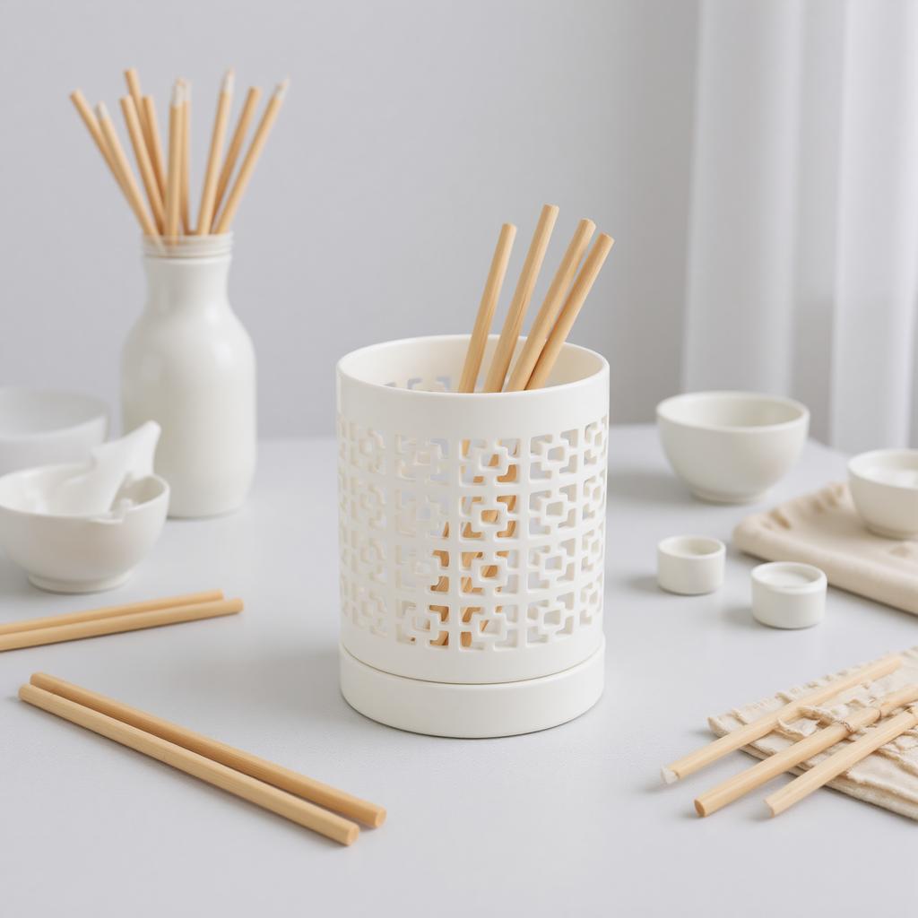 Ceramic Orchid Pot Drainage Hollow Orchid Planter Pot Indoor Decoration Chopstick Organizer