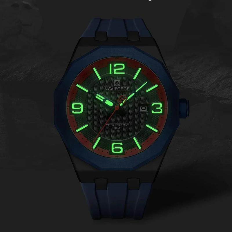 Luxury Men's Business Watch Waterproof Sports Quartz Clock Silicone Strap Men Wristwatches