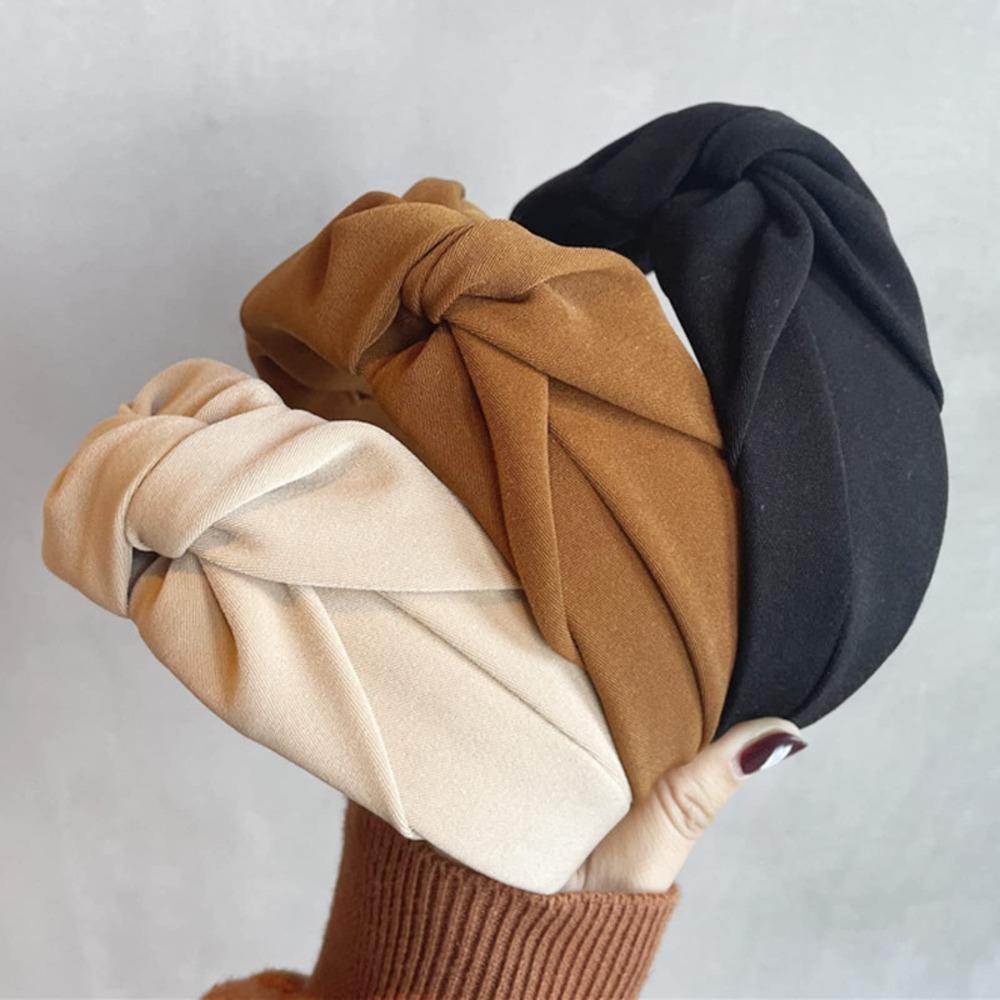 Sweet Bow Hair Claw Wide Side Braided Headband Fashion Hair Band  Girls Accessories