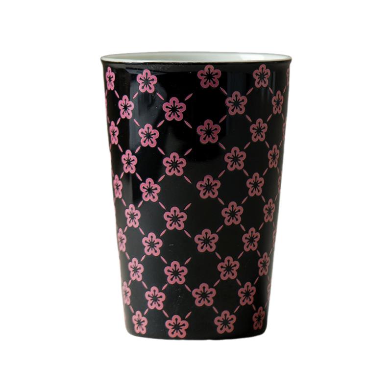 

Ceramic water cup, household milk cup, office for young people, cola cup, afternoon tea cup, peach blossom ceramic 200ml