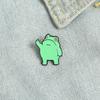 Roztomilá žába gesto karton kovový design Odznaky Brož Smalt Pins štítek Taška Batoh čepice Dárek na šperky DIY
