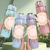 1PC Sunburst Boho Mandala Pattern 750ml Color Plastic Sports Water Bottle Leakproof Flip Straw Lid Suitable for Sports Office Home Use