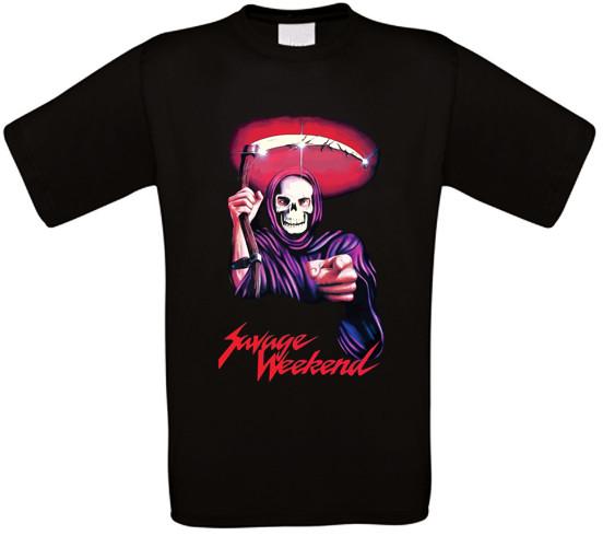 Savage Weekend The Killer Behind the Mask Horror Movie T-Shirt All Sizes XXXL