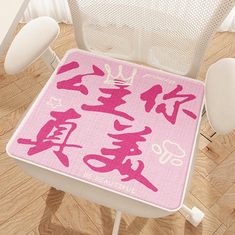 

Fumede All-Season Non-slip Office Chair Cushion, Princess Design, 2-Pack