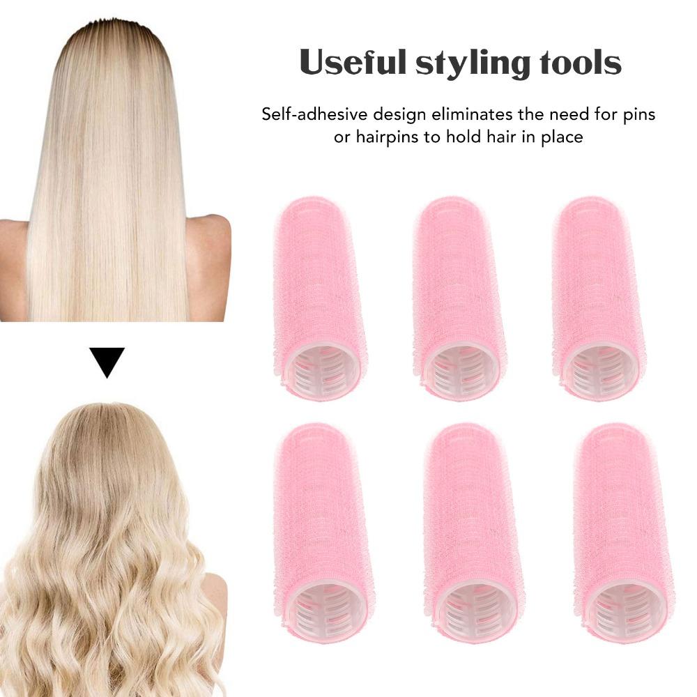 6pcs Easy To Use Hair Rollers Professional Self Grip Hair Rollers Hair Rollers Set Home Use