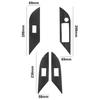 4Pcs Carbon Fiber Interior Door Control Cover Trim For Toyota Hilux Type B