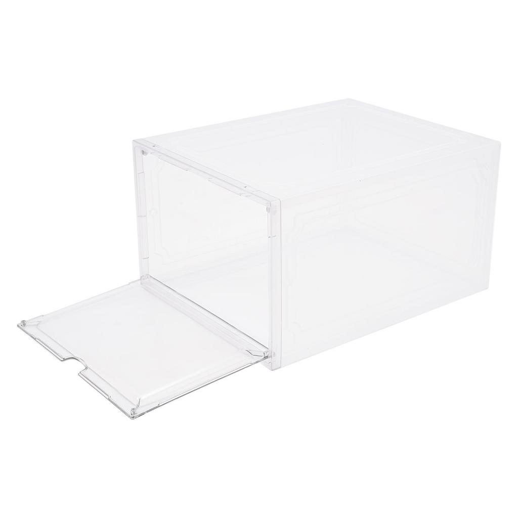 Shoe Containers, Stackable Sneaker Boxes, Shoe Display Cases 12 Pieces In One Set Bur-free Edges for Closets, Bedrooms, Bathroom