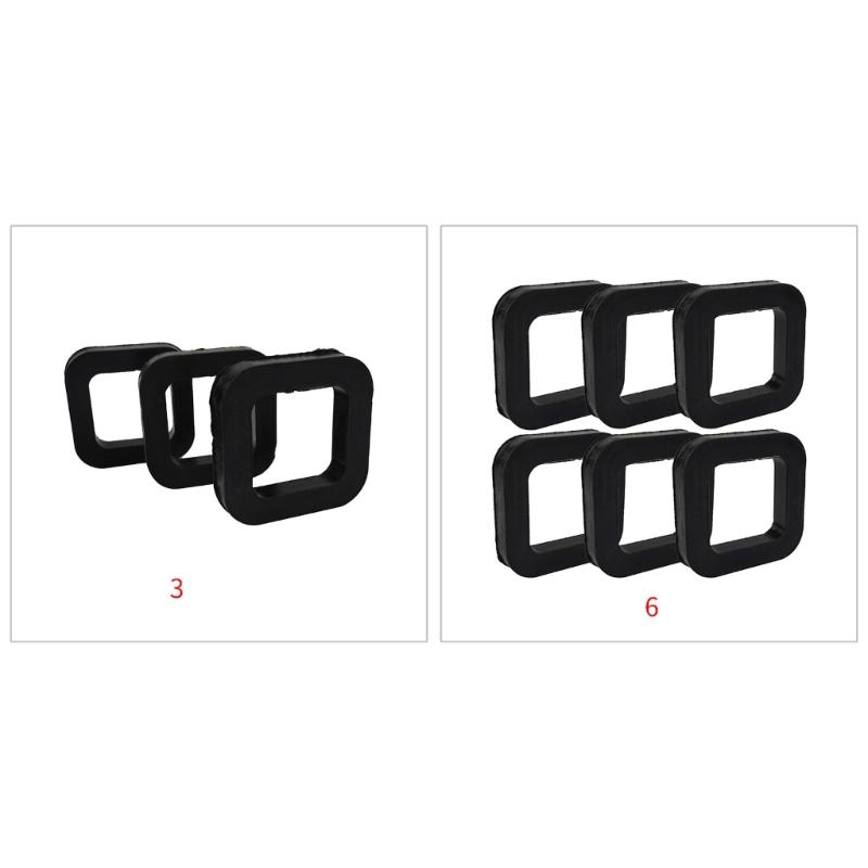 3Pcs/6Pcs Rubber Cushion Hitch Receiver Pad Reduce Rattle Eliminate Noise for 2In Mounts Provide Cushion
