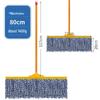 Vintage-style Cotton Mop with Plastic-coated Handle - Ideal for Schools, Properties, and Large Floor Areas.