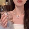 Love Heart Rivet Punk Choker Necklace - Y2K Subculture Clavicle Chain