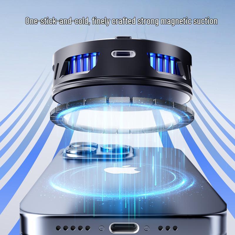 SL18 Magnetic Cooling Fan with Digital Display for iPhone and Android Phones