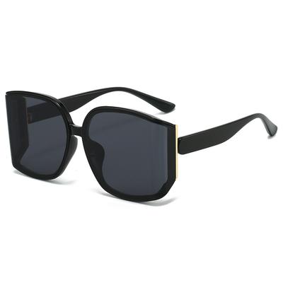 Large Frame Multilateral Curved Lenses, Sunglasses, Advanced Sense Uv Protection Sunglasses, Personalized Street Glasses