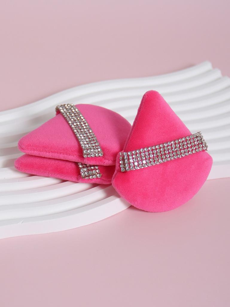 Diamond Triangle Powder Puff Face Makeup Tool Sponge Velvet Soft Smooth Facial Beauty Makeup Sponge Cosmetics Accessories