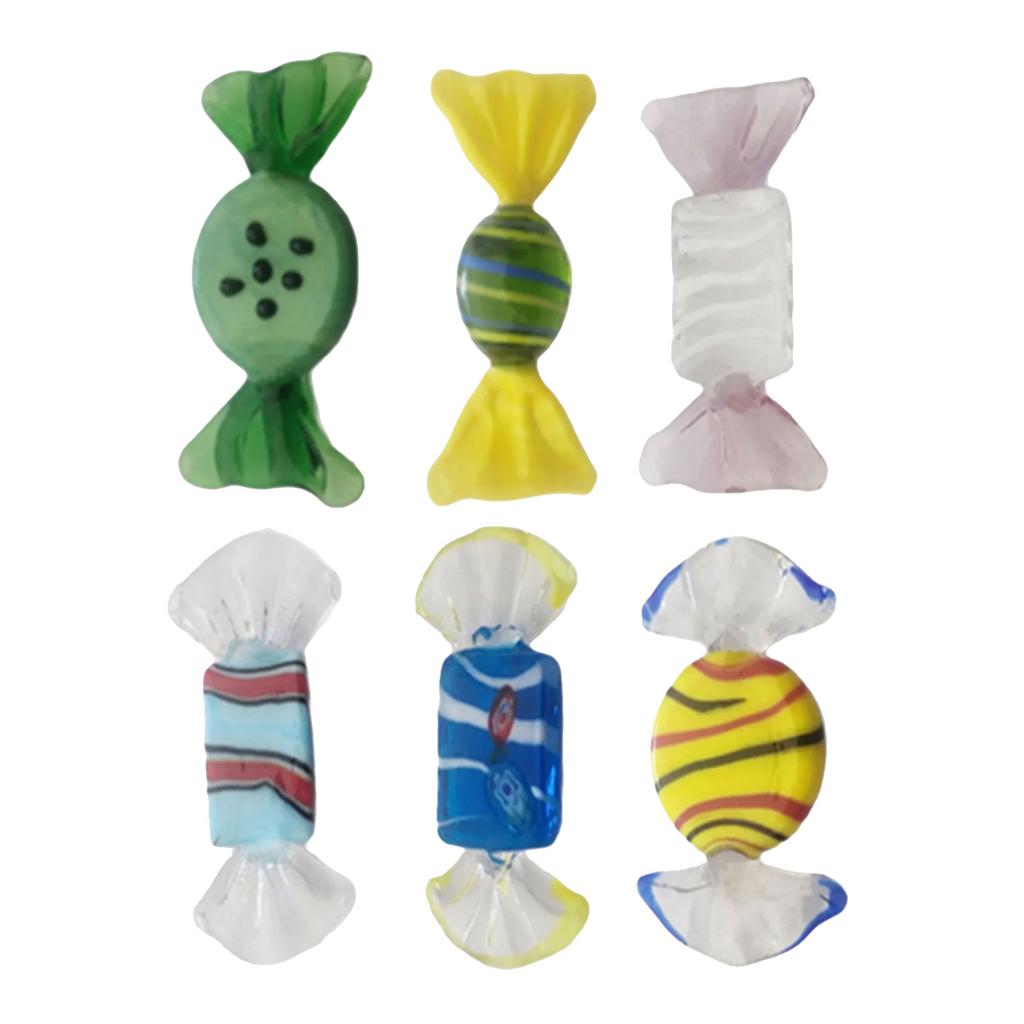 Glass Sweets Candy Ornament Emulation for Home Party Wedding Christmas for Decoration