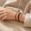 4Pcs/Set Retro Style Bangle Set, Lightweight Stackable Women Bracelets, Smooth Polished Surface Versatile Bangles for Daily Wear