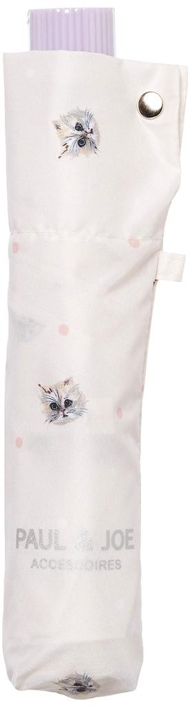 PAUL JOE ACCESSORIES Rain Folding Umbrella Lightweight New Gypsy Cat 4522408991835 Rib Length 55cm [Moonbat] & Women's 21-113-10597-02-20-55 Off-White