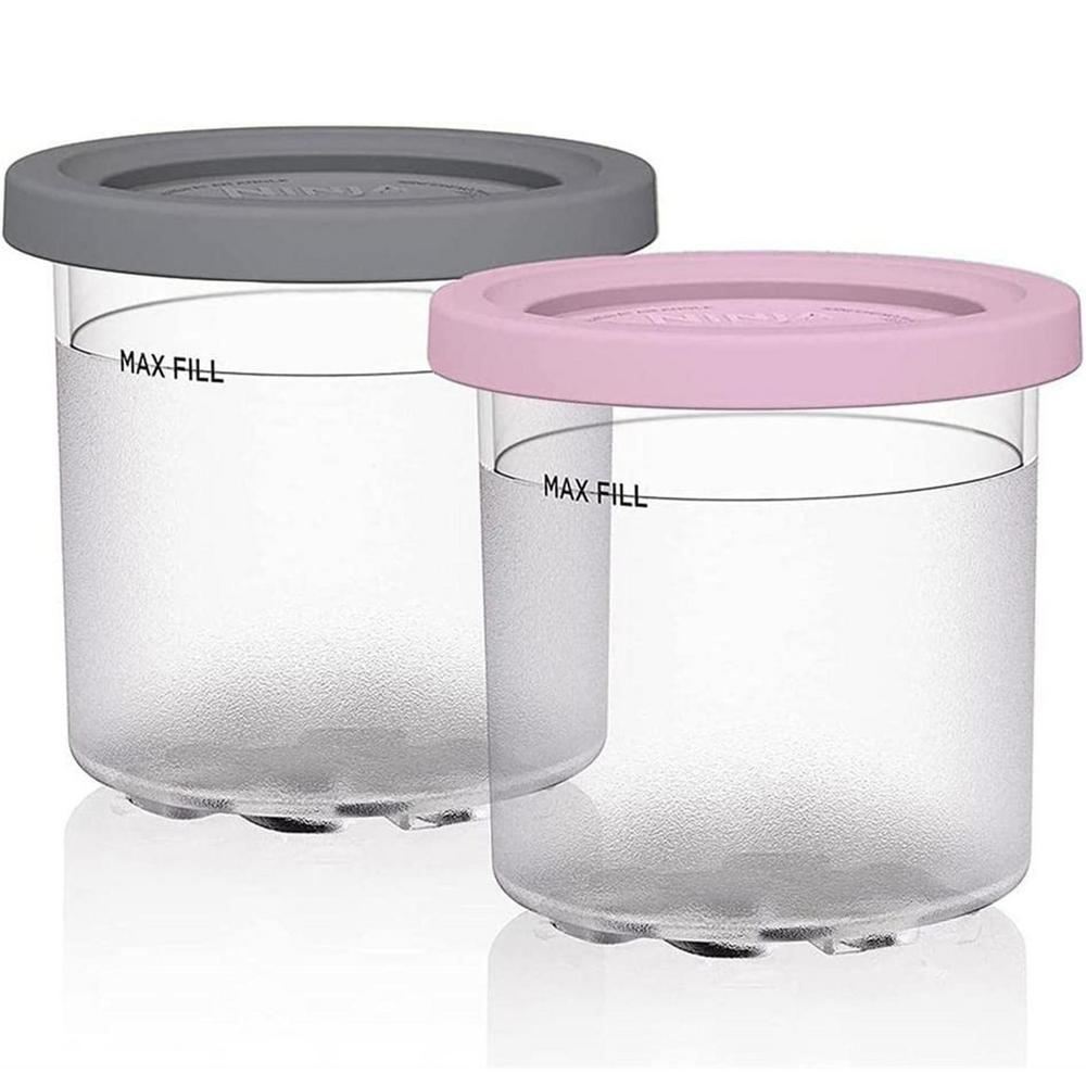 Ice Cream Pints Cup For Ninja Creamie Ice Cream Maker Cups Reusable Can Store Ice Cream Storage Container With Sealing