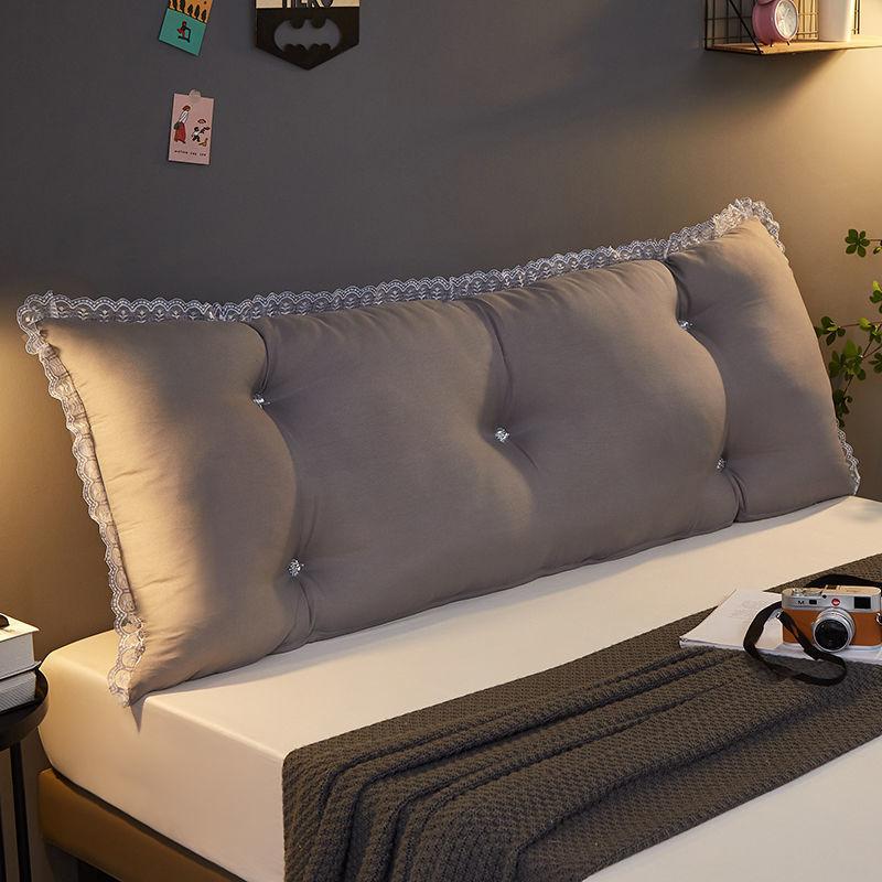 Bed Back Cushion Thicken Quilted Padded Anti-collision Princess Style Large Backrest Removable and Washable Tatami Waist Cushion