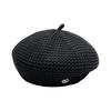 New Spring and Summer Black Temperament Elegant Painter Hat Female Face Small Versatile Breathable Thin Beret