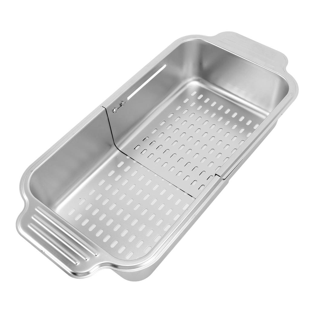 Expandable Dish Drying Rack Stainless Steel Over Sink Dish Drainer Rack Basket Shelf for Kitchen Cou