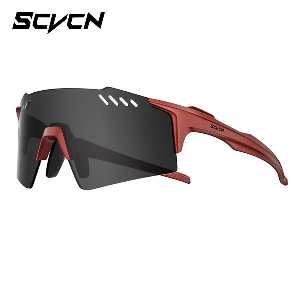 SCVCN UV400 Radsportbrille Outdoor Laufsonnenbrille Herren Damen MTB Rennradbrille Wandern Fahren Fahrrad Sportsonnenbrille