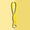 2Pcs Braided Rope Pendant Lightweight High-Elastic Keychain Holder with Reinforced Knot Design Macaron Color Mobile Phone Case Lanyard