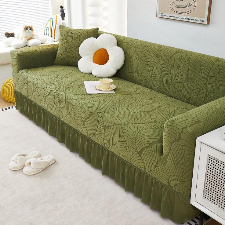 

Юбка жаккардовый флис универсальный чехол для дивана, чехол для дивана, нескользящий и устойчивый к царапинам, всесезонный универсальный интегрированный чехол для дивана, прямой ряд Foot Pedal [Applicable to 70 * 90cm]