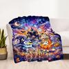 Halloween Night Adventure Customize Text Blanket Gift Customizable Blanket Soft & Cozy Great for Seaside Sofa Picnics Office Chair