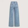 Pantaloni da Donna Taglia Grande Jeans Elasticizzati Larghi Pantaloni Semi-Elastici