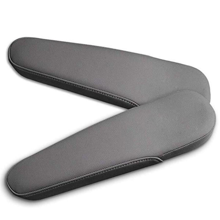 Levý a pravý šedý koženkový kryt loketní opěrky do auta pro Honda Odyssey 2005-2010