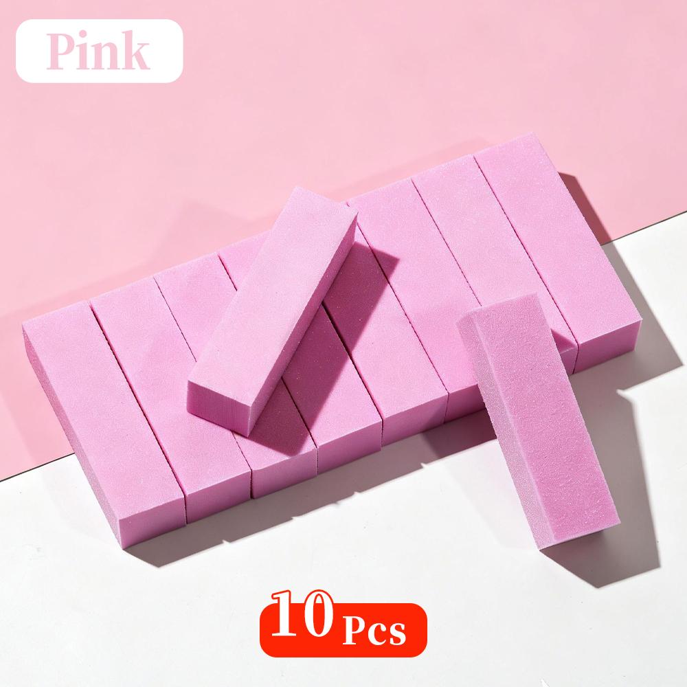 5/10Pcs Buffer Block Set Sponge Nail Files Manicure Pedicure Care Nail Art Buffing Sanding Polishing White Sponge Nail Tools
