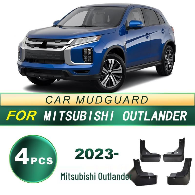 Fits  23 Mitsubishi Outlander: Soft Rubber Mud Flaps - No Drilling Required