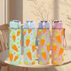 1PC Orange Carrot Seamless Pattern 750ml Color Plastic Sports Water Bottle Leakproof Flip Straw Lid Suitable for Sports Office Home Use