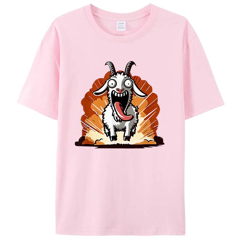 Crazy Goat Simulator Men's T-Shirt Women Tee Shirts Tops
