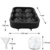 Silicone Ice Cube Tray with Lid: 4-Grid Frozen Soup & Food Storage Box