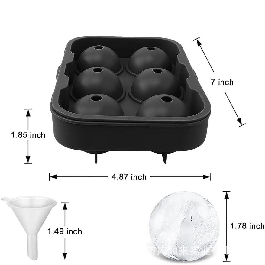 Silicone Ice Cube Tray with Lid: 4-Grid Frozen Soup & Food Storage Box