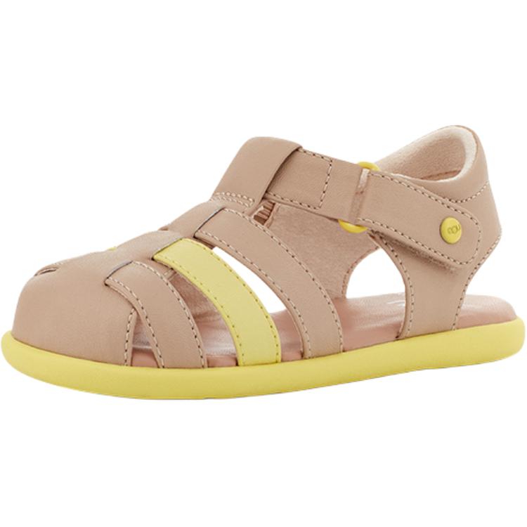 UGG Toddler Kolding Sandal Drizzle Grey Leather Sandals 1107986T-DRI 27.5