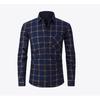 Camisa de Cuadros Casual para Hombre Otoño Invierno con Forro Polar Camisa Cálida Gruesa de Manga Larga Camisa Polar